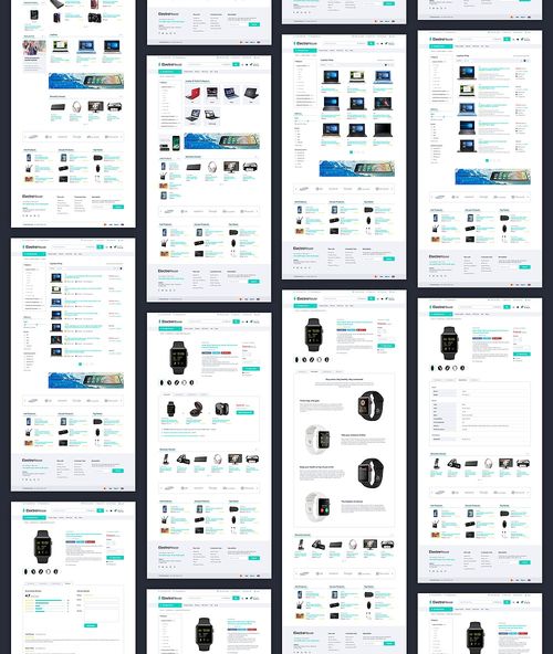 数码科技产品销售购物电子商务官网WEB端UI界面设计